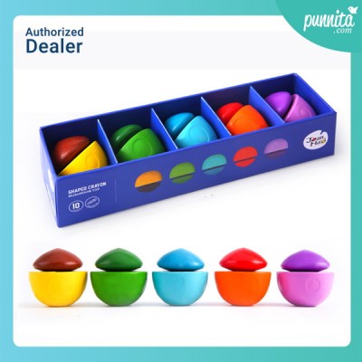 Joan Miro Joan Miro Shaped Crayons-Mushroom top 10 Colors สีเทียนรูปเห็ด 10 สี